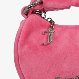 JUICY COUTURE Torba Blossom Micro Hobo Polyester Super Pink 