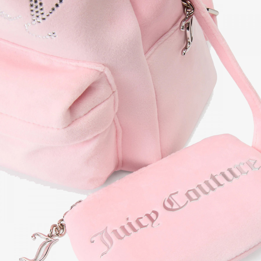 JUICY COUTURE Nahrbtnik Kimberly Backpack Polyester Juicy Pink 