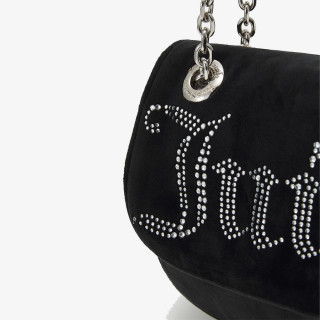 JUICY COUTURE Torba Kimberly Crossbody w/ Fla Polyester Blac 