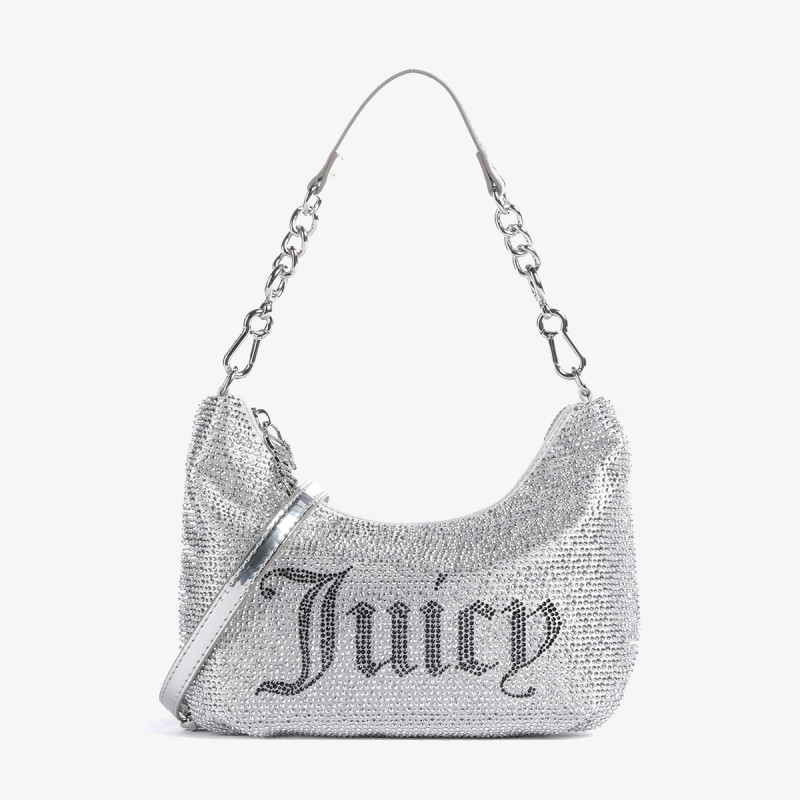 JUICY COUTURE Torbica ESTELLE S. HOBO POLYESTER/PU Silver 