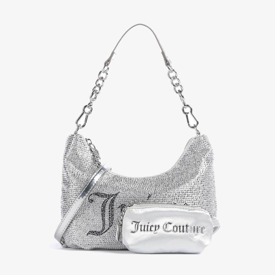 JUICY COUTURE Torbica ESTELLE S. HOBO POLYESTER/PU Silver 