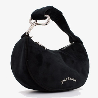 JUICY COUTURE Torbica Blossom Small Hobo Bag Polyester Black 