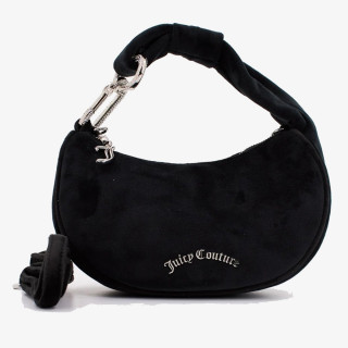 JUICY COUTURE Torbica Blossom Small Hobo Bag Polyester Black 