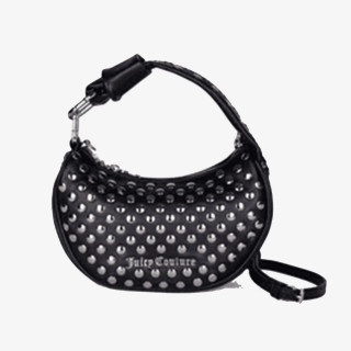 JUICY COUTURE Torba Blossom Studs S. Hobo PU Black 