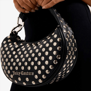 JUICY COUTURE Torba Blossom Studs S. Hobo PU Black 