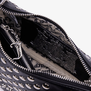 JUICY COUTURE Torba Blossom Studs S. Hobo PU Black 