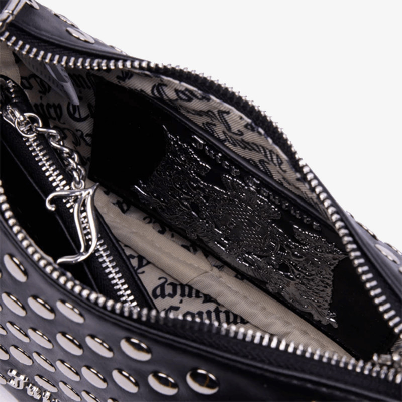 JUICY COUTURE Torba Blossom Studs S. Hobo PU Black 
