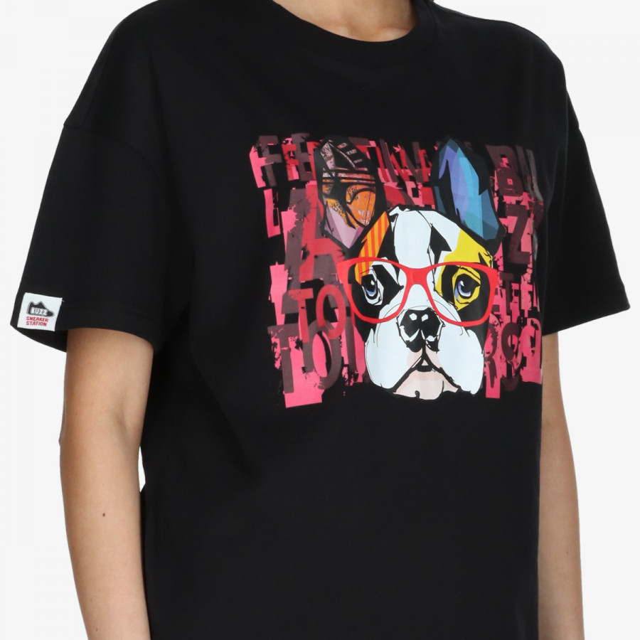 BUZZ KRATKA MAJICA COLORS FRENCHIE T-SHIRT 