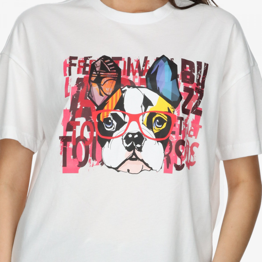 BUZZ KRATKA MAJICA COLORS FRENCHIE T-SHIRT 