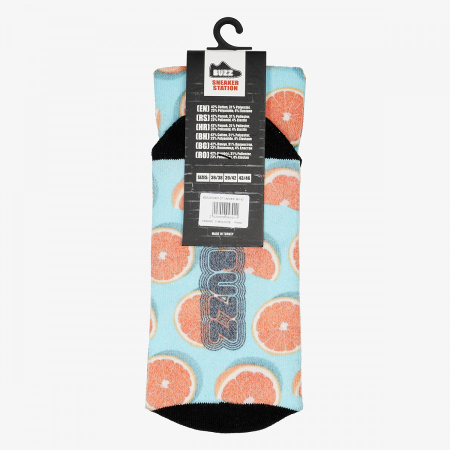 BUZZ Nogavice BUZZ SOCKS ORANGE 