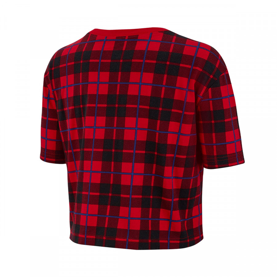 NIKE KRATKA MAJICA W NSW TEE FUTURA PLAID CROP 