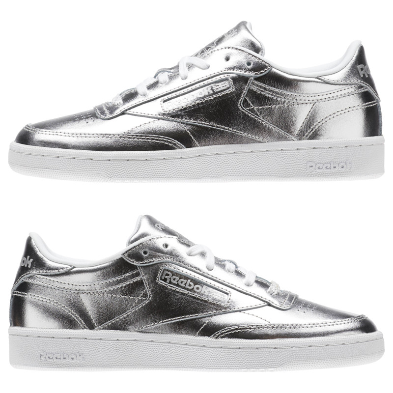 REEBOK Superge CLUB C 85 S SHINE   SILVER/WHITE