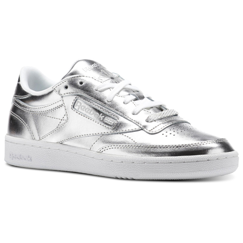 REEBOK Superge CLUB C 85 S SHINE   SILVER/WHITE