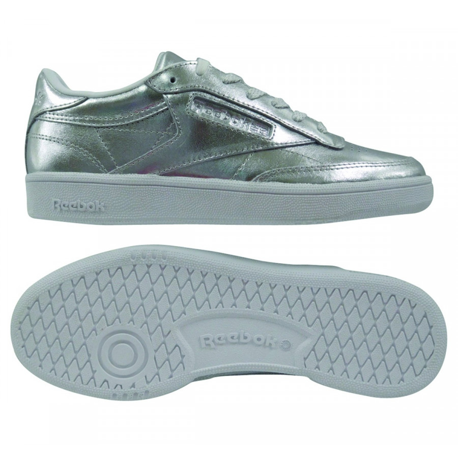 REEBOK Superge CLUB C 85 S SHINE   SILVER/WHITE
