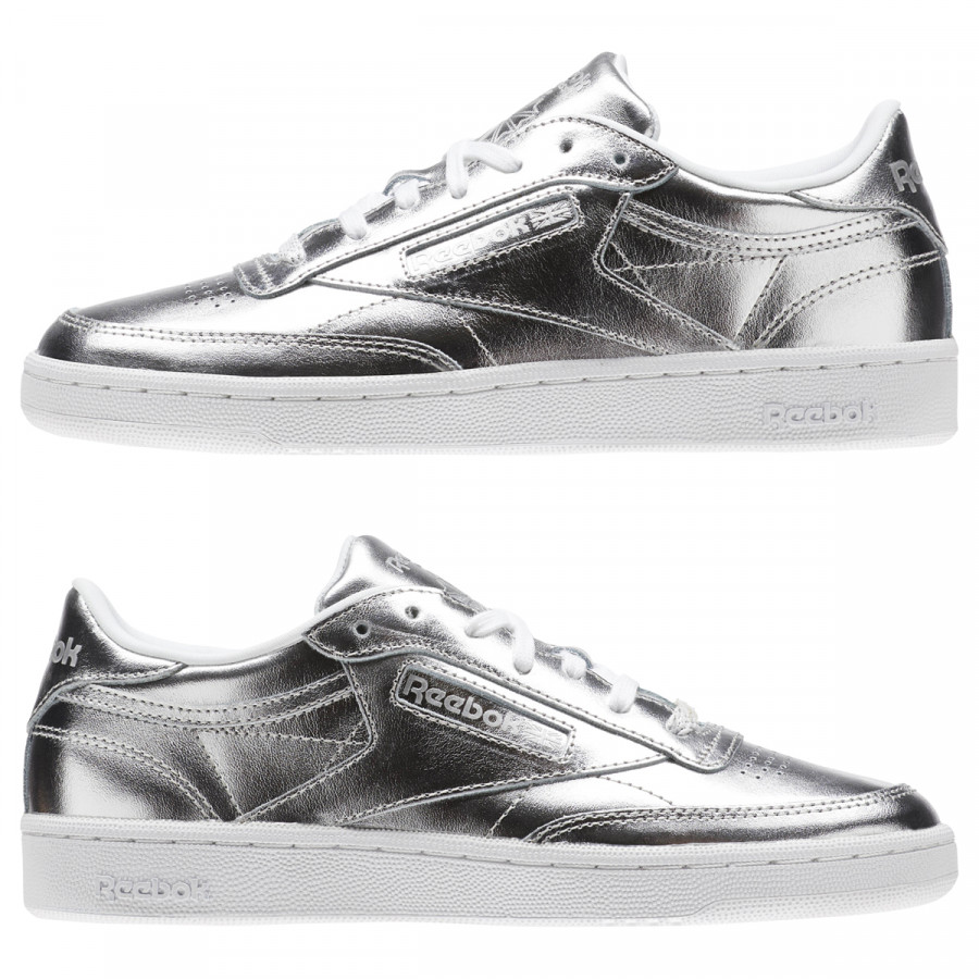 REEBOK Superge CLUB C 85 S SHINE   SILVER/WHITE