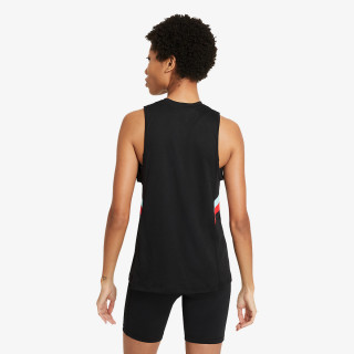 NIKE TOP W NK DRY CLRBK STRIPE MUSCL T 