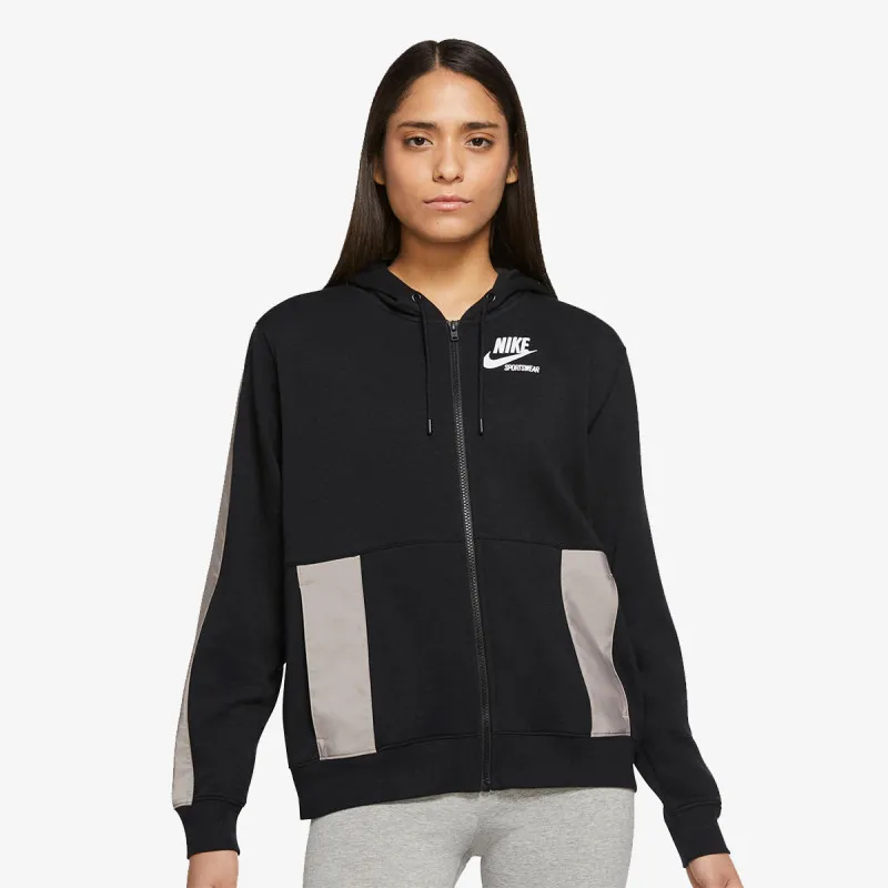 NIKE Kapucar W NSW FLC FZ HOODIE HTG 