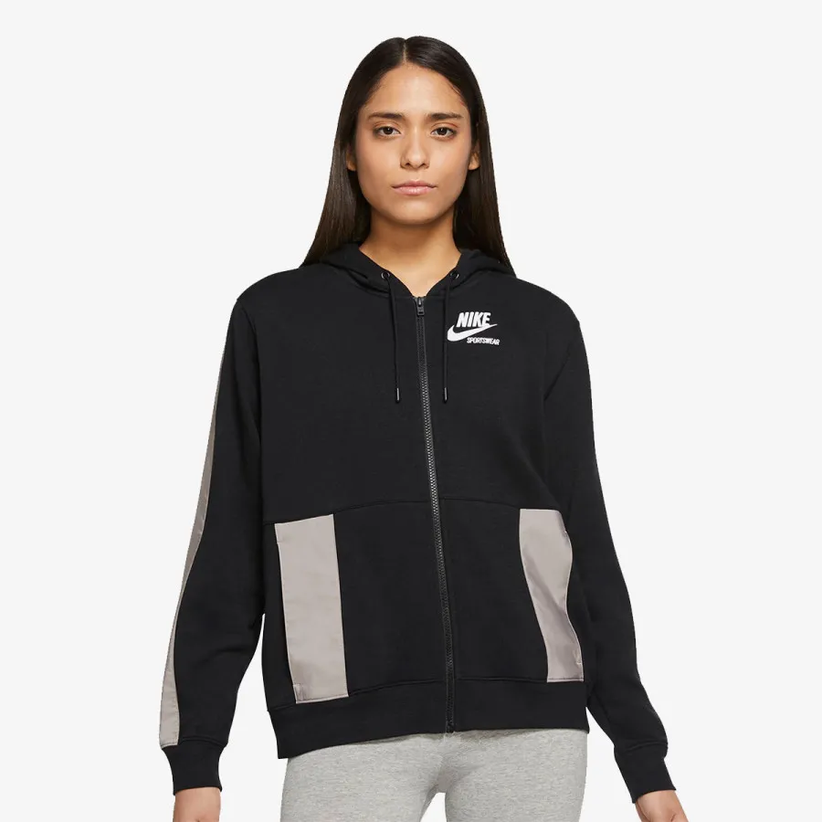 NIKE Kapucar W NSW FLC FZ HOODIE HTG 