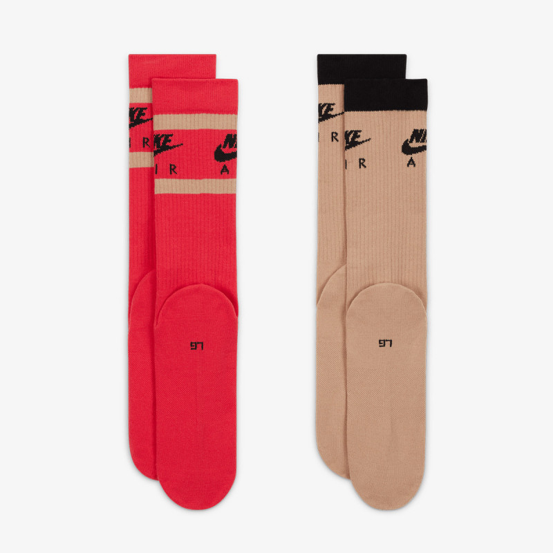 NIKE U NK EVERYDAY ESSENTIAL CREW 2PR - 168 N 