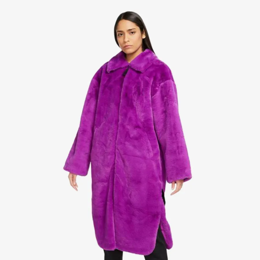 NIKE JAKNA W NSW FX FUR GFX AOP LNG JKT 