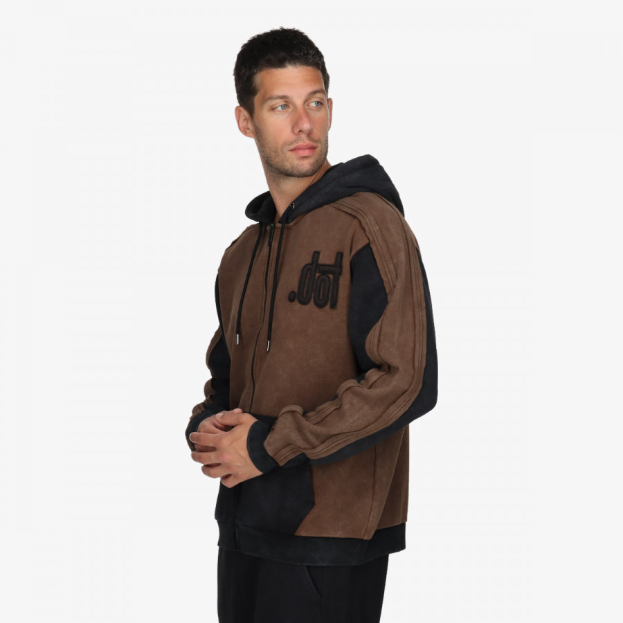 DOT KAPUCAR DOT MENS FULL ZIP HOODY 