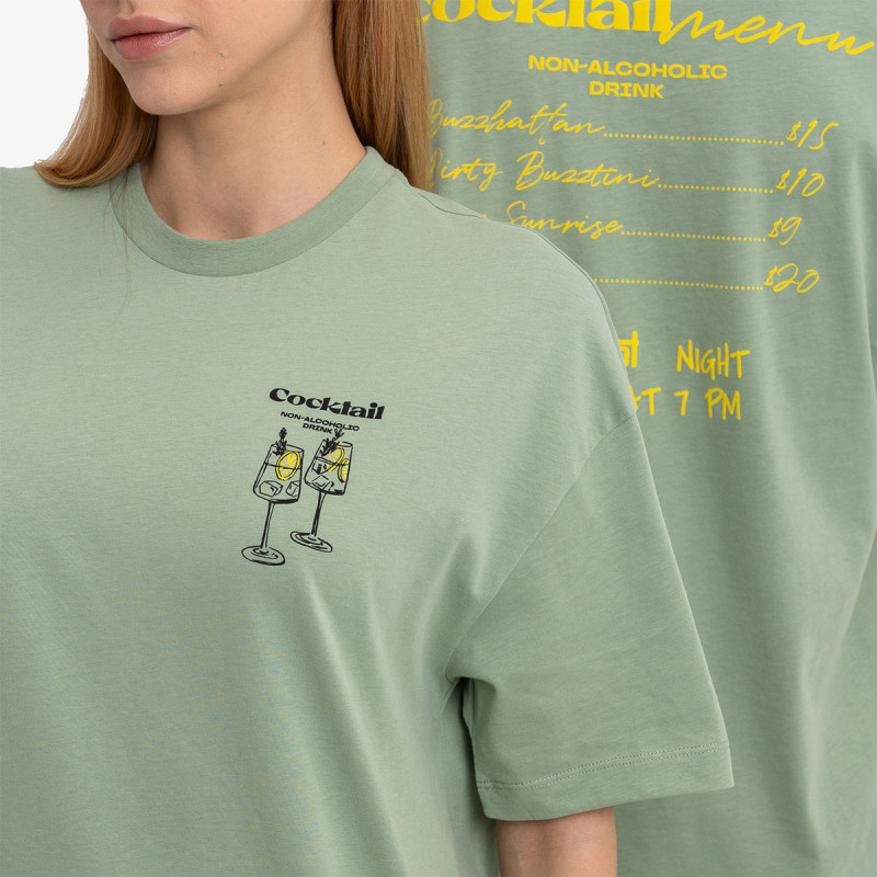 DOT KRATKA MAJICA COCKTAIL LIST T-SHIRT 
