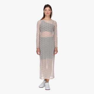 NIKE OBLEKA W NSW AIR AOP MESH LS DRESS 