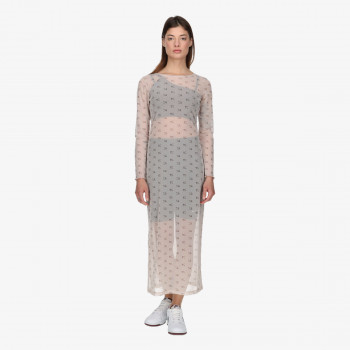 NIKE OBLEKA W NSW AIR AOP MESH LS DRESS 