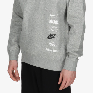 NIKE MAJICA Z DOLGIMI ROKAVI M NK CLUB + BB CREW MLOGO 