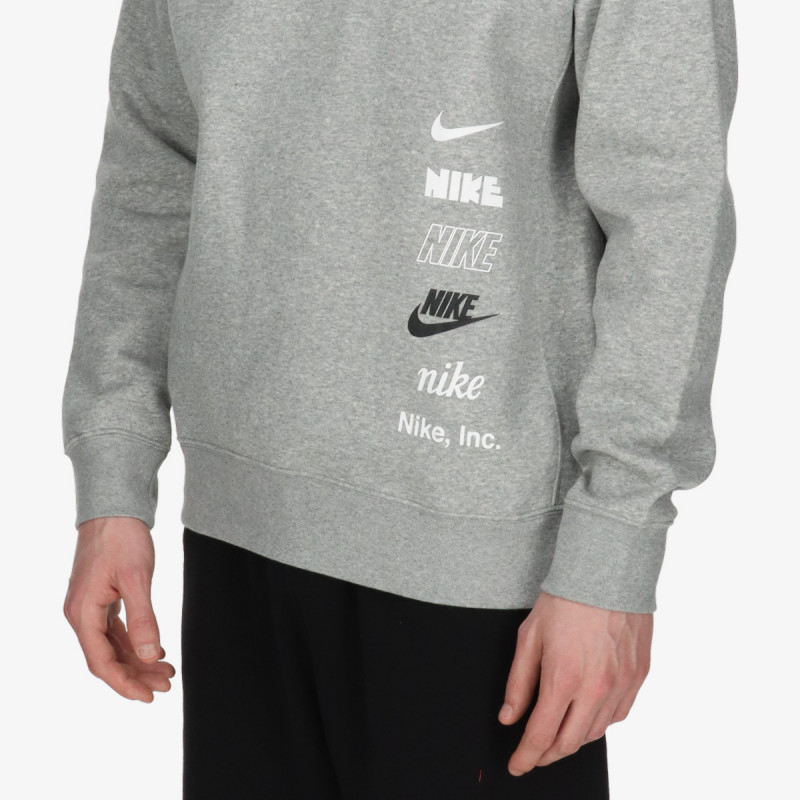 NIKE MAJICA Z DOLGIMI ROKAVI M NK CLUB + BB CREW MLOGO 