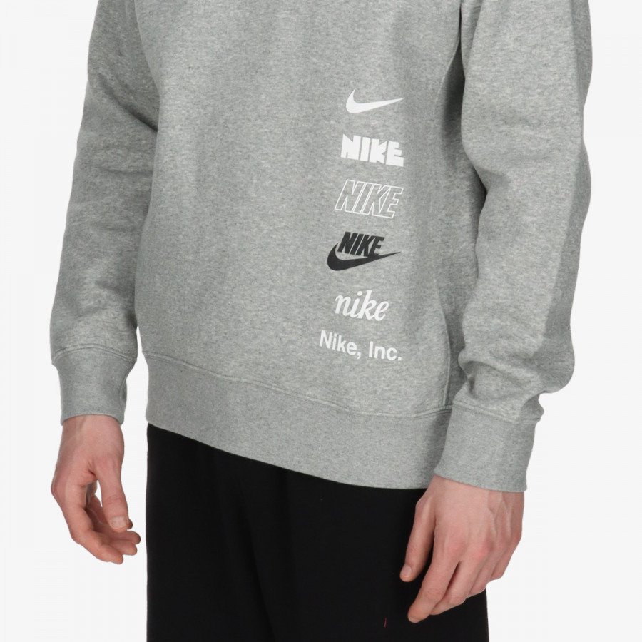 NIKE MAJICA Z DOLGIMI ROKAVI M NK CLUB + BB CREW MLOGO 