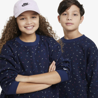 NIKE KAPUCAR G NSW ICN FLC CREW LOGO PRNT 