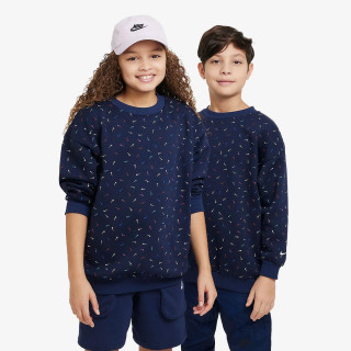 NIKE KAPUCAR G NSW ICN FLC CREW LOGO PRNT 