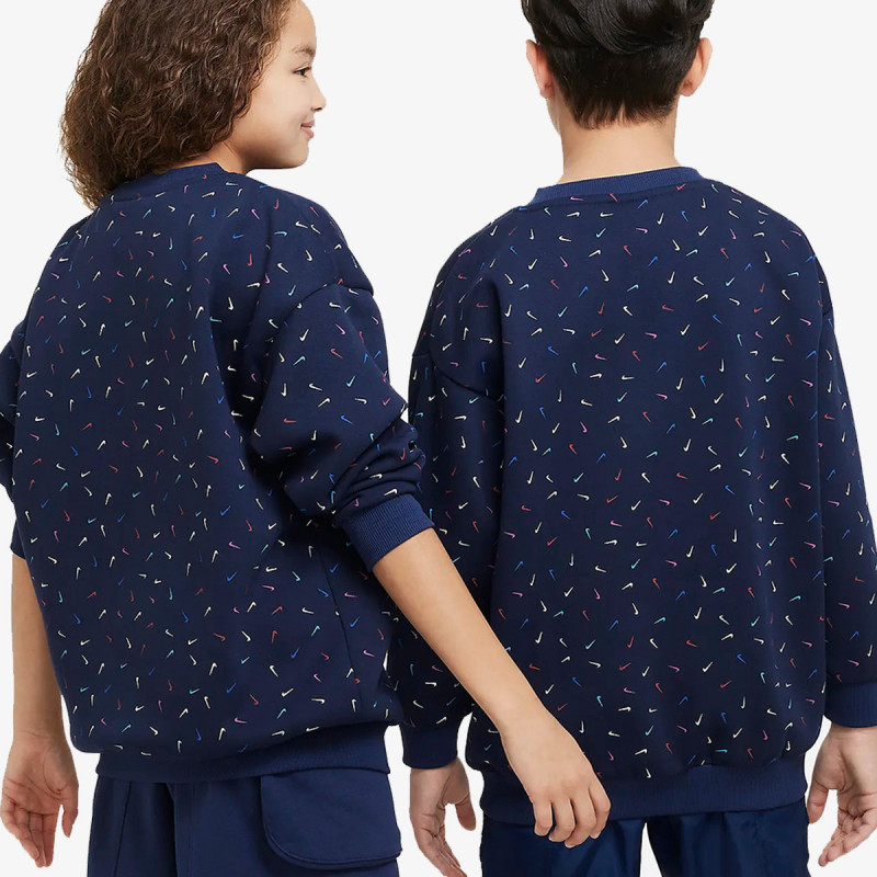 NIKE KAPUCAR G NSW ICN FLC CREW LOGO PRNT 