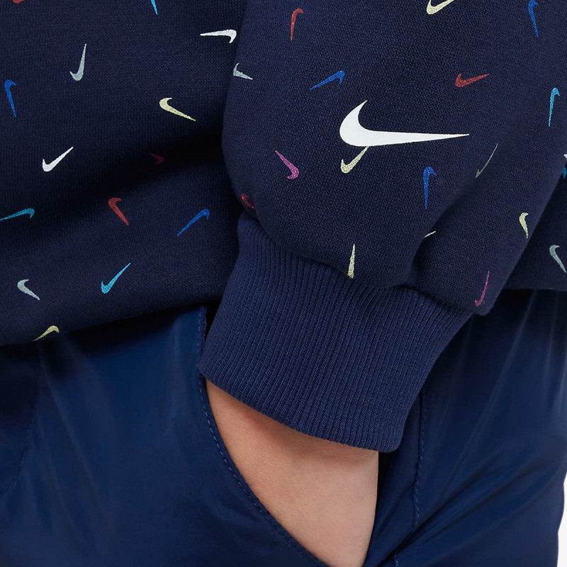 NIKE KAPUCAR G NSW ICN FLC CREW LOGO PRNT 