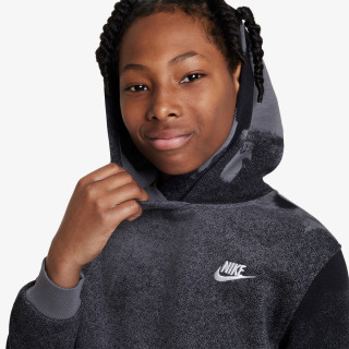 NIKE KAPUCAR K CLB FLC HBR PO HD WASH AOP 