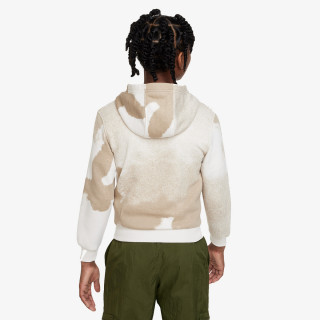 NIKE KAPUCAR K CLB FLC HBR PO HD WASH AOP 