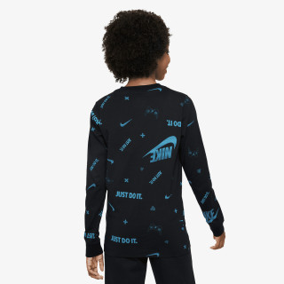 NIKE MAJICA Z DOLGIMI ROKAVI K NSW LS TEE BRAND MARK AOP HO 