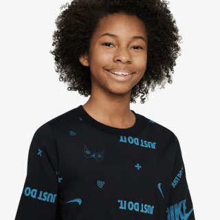 NIKE MAJICA Z DOLGIMI ROKAVI K NSW LS TEE BRAND MARK AOP HO 