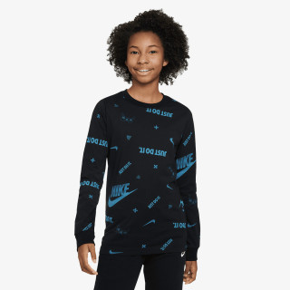 NIKE MAJICA Z DOLGIMI ROKAVI K NSW LS TEE BRAND MARK AOP HO 
