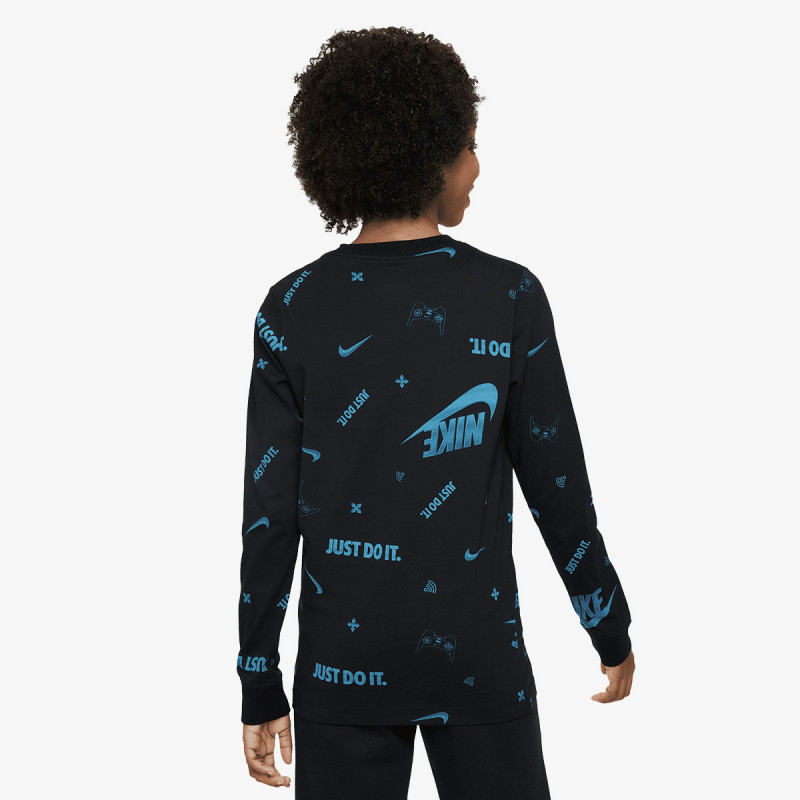 NIKE MAJICA Z DOLGIMI ROKAVI K NSW LS TEE BRAND MARK AOP HO 