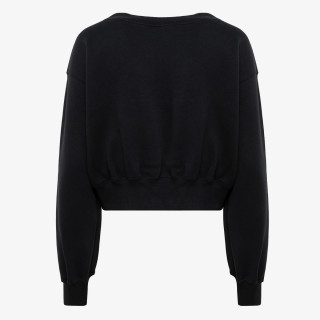 NIKE MAJICA Z DOLGIMI ROKAVI W NSW PHNX FLC CROP VNECK 