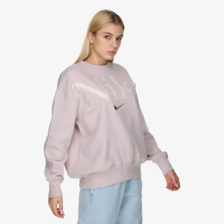 NIKE KAPUCAR W NSW PHNX FLC OS LOGO CREW 