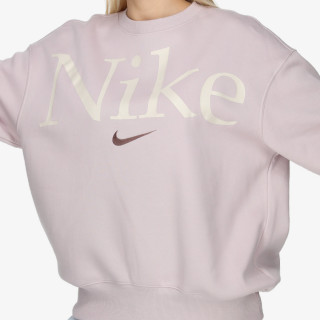 NIKE KAPUCAR W NSW PHNX FLC OS LOGO CREW 