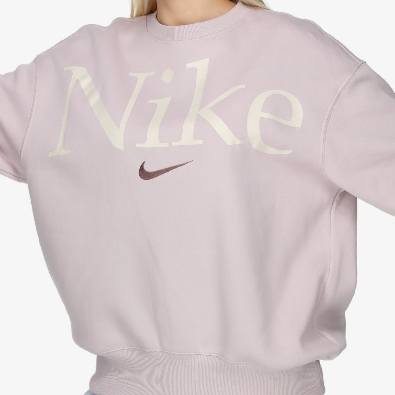 NIKE KAPUCAR W NSW PHNX FLC OS LOGO CREW 