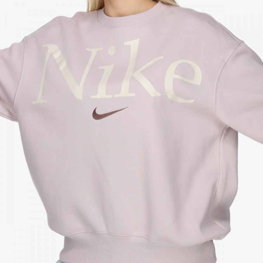 NIKE KAPUCAR W NSW PHNX FLC OS LOGO CREW 