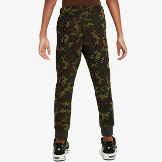 NIKE SPODNJI DELI TRENIRKE B NSW TCH FLC CAMO BOTTOM 