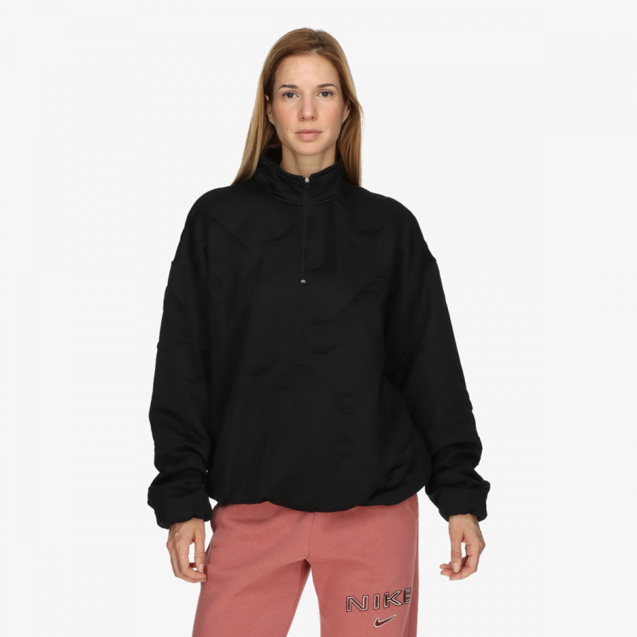 NIKE MAJICA Z DOLGIMI ROKAVI W NSW CLLCTN COZY LOGO QZ 
