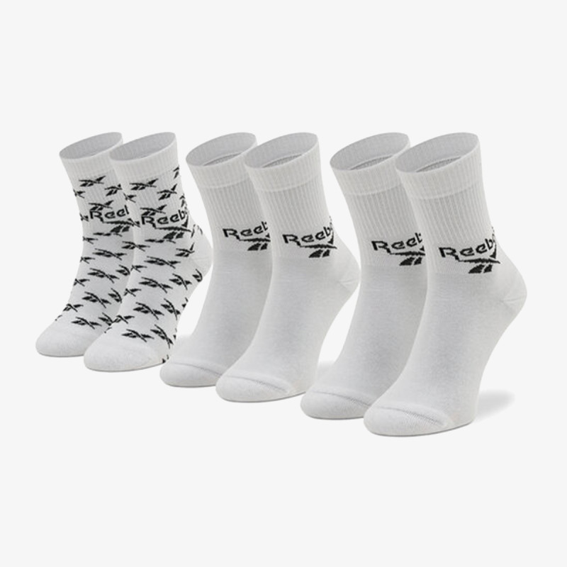 REEBOK NOGAVICE CL FO Crew Sock 3P 