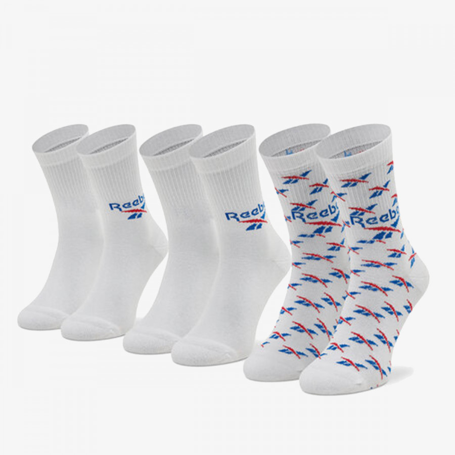 REEBOK NOGAVICE CL FO Crew Sock 3P 